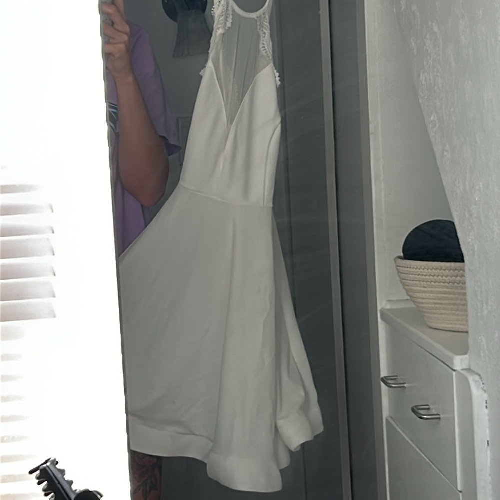 White Dress 👗 Cocktail party dress - Picture 5 of 15